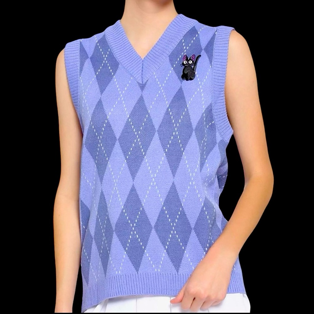 NWT Her Universe Studio Ghibli Kiki's Delivery Service Jiji Sweater Vest